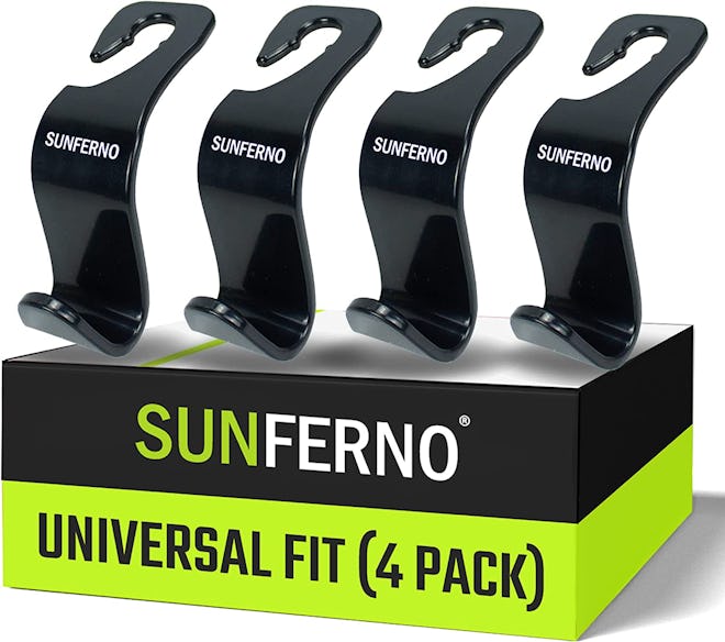 Sunferno Car Headrest Hooks (4-Pack)