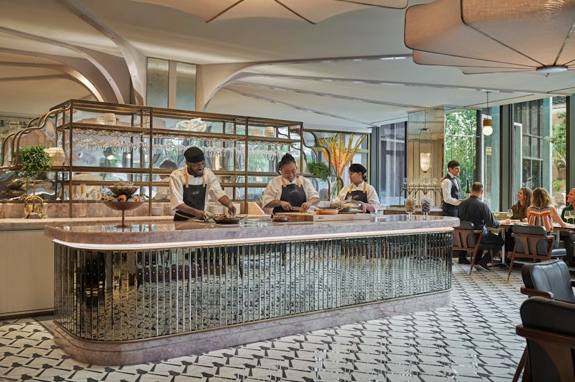 Miss River, one of the Four Seasons Hotel New Orleans' two on-site restaurants.