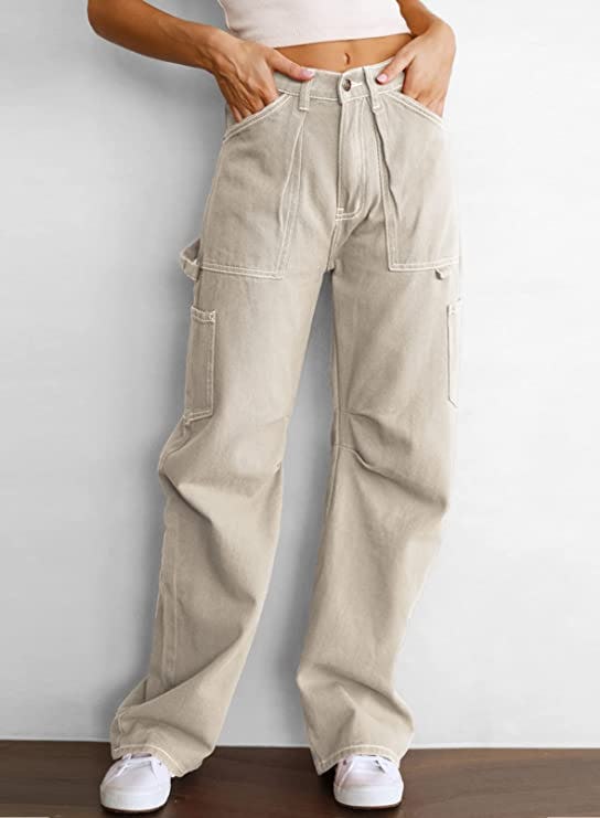 Dokotoo High Waisted Wide Leg Cargo Pants