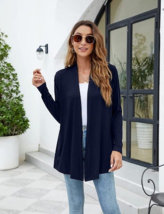 Newchoice Open Front Long Sleeve Cardigan