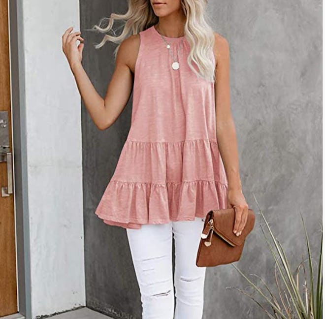 Cutiefox Ruffle Babydoll Tank Top