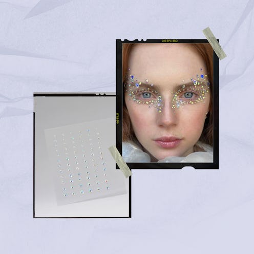 Try incorporating face gems into your festival makeup look.