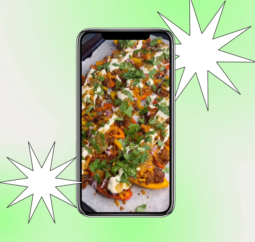 These vegan nachos are plant-based recipes on TikTok for Earth Day.