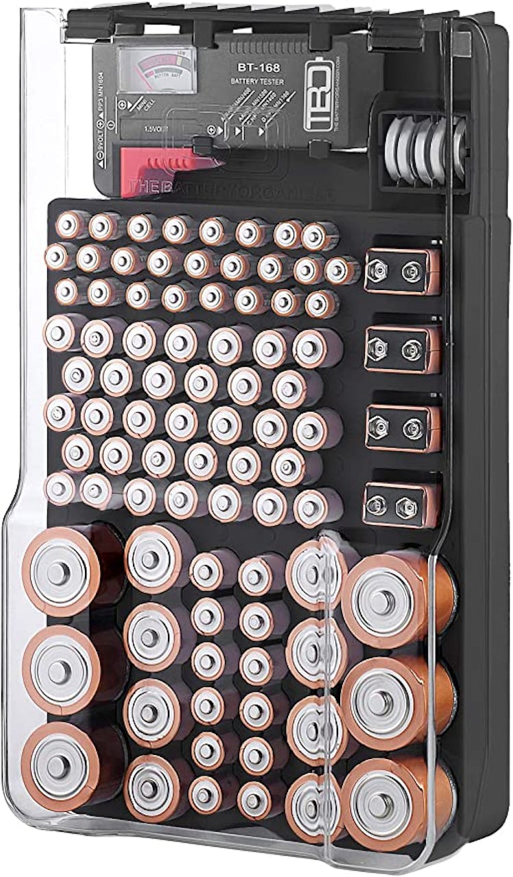 The Battery Organizer Tester And Storage Case