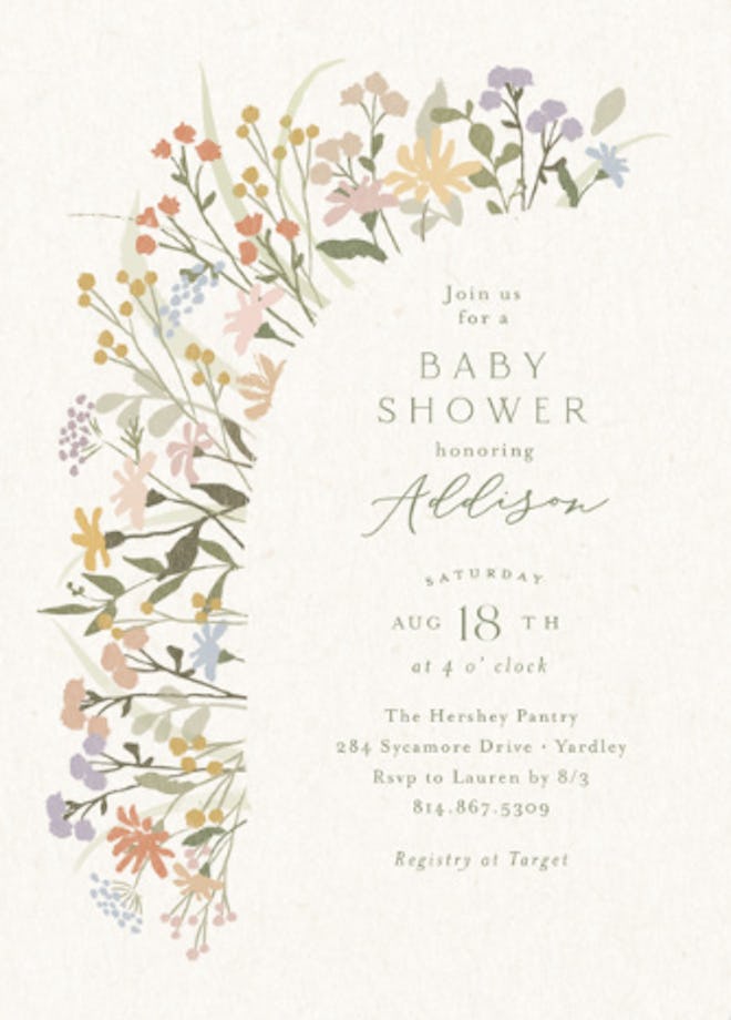 Meadow Flowers Invitation