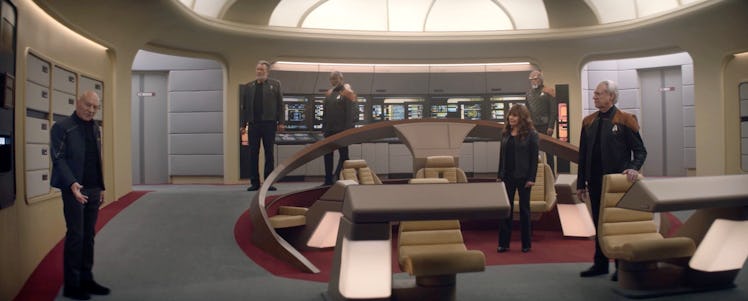 The TNG crew on the classic '90s bridge in 'Picard' Season 3.