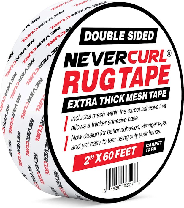 iPrimio NeverCurl Double Sided Extra Thick Rug Tape