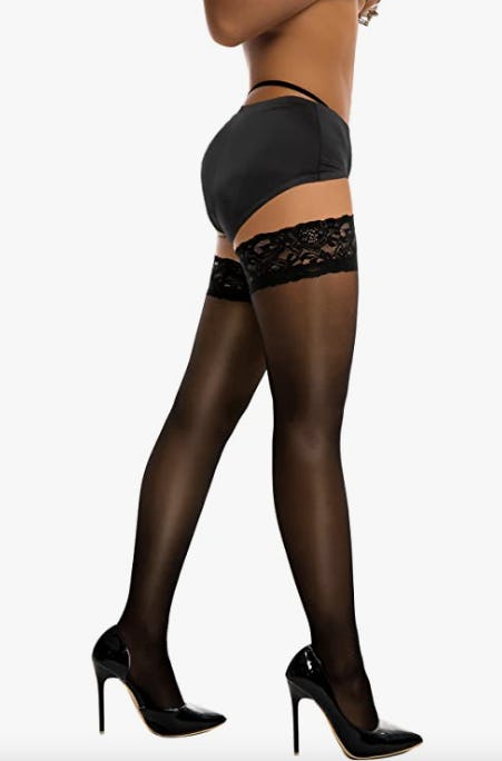 DORALLURE Thigh High Lace Top Stockings