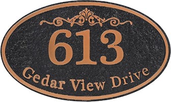 DieLise Personalized Address Plaque