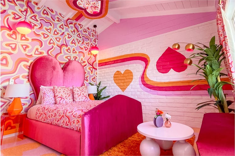 Trixie Motel has themed rooms like the heart room.