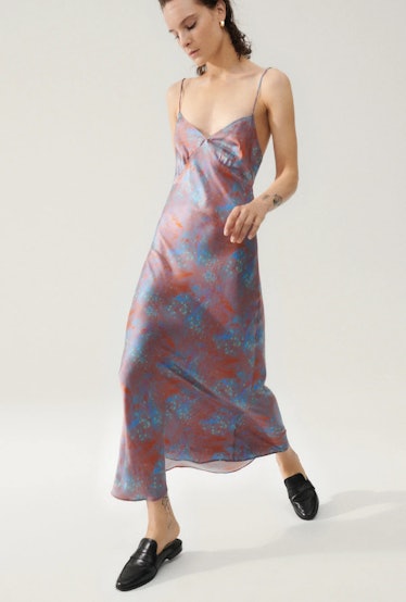 silk laundry Deco String Dress