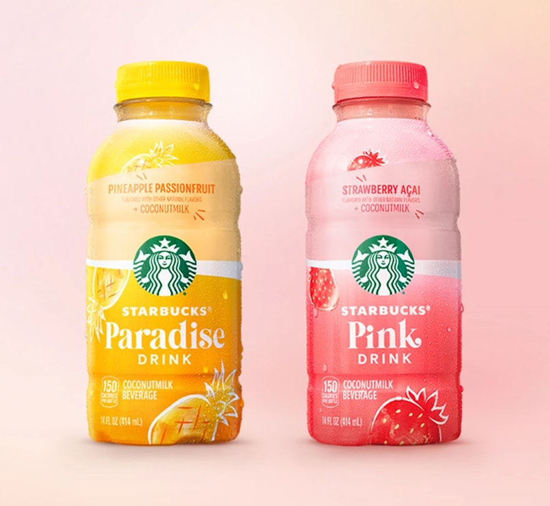 The Starbucks Pink Drink is now available in ready-to-drink bottles