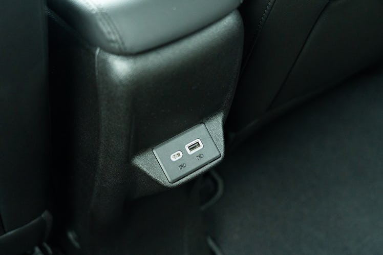 Backseat ports in the 2023 Chevy Bolt EV