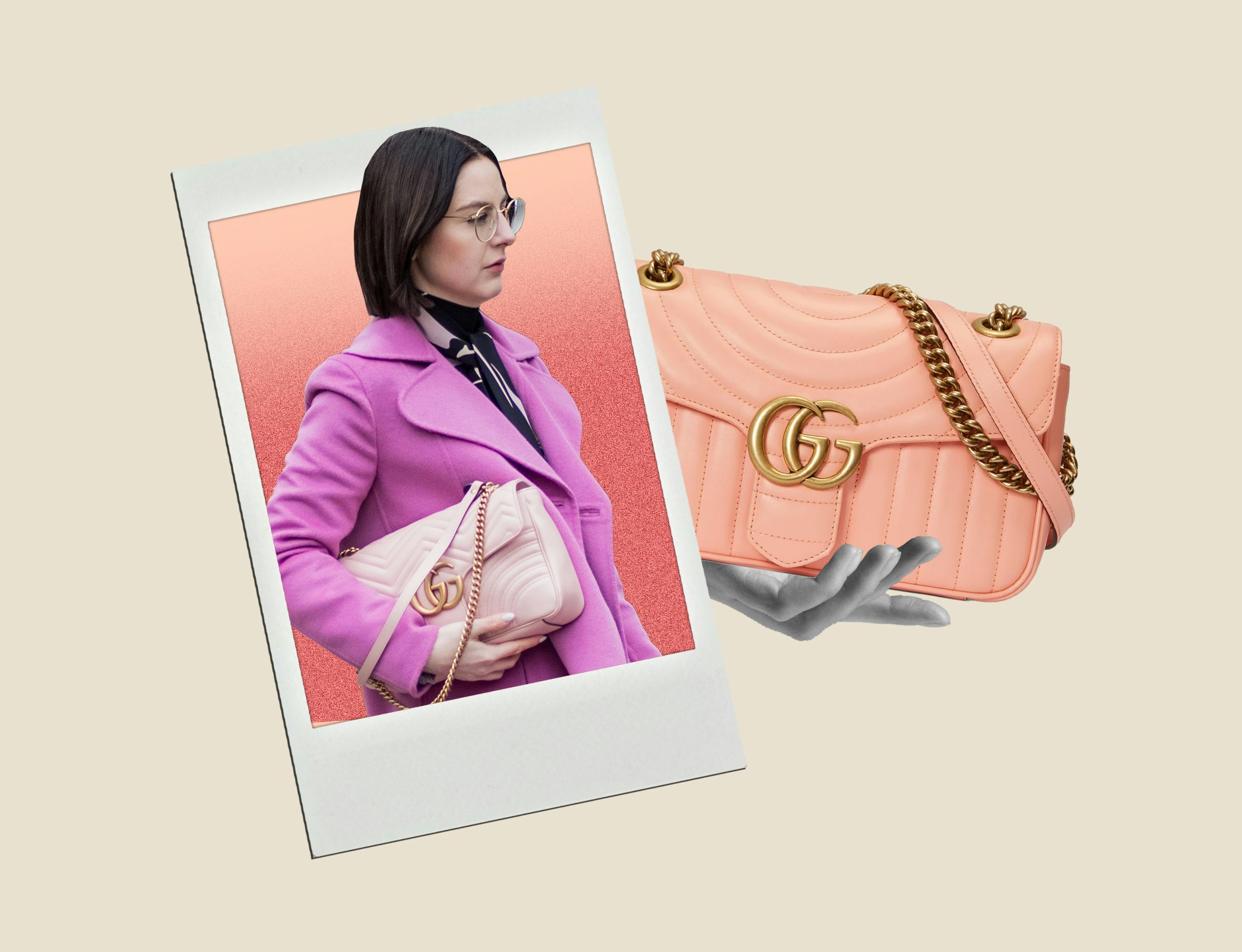 Gucci marmont hot online pink