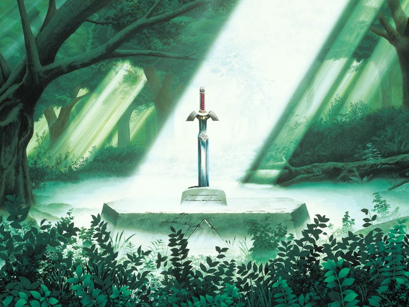 A Link to the Past official art of Master Sword