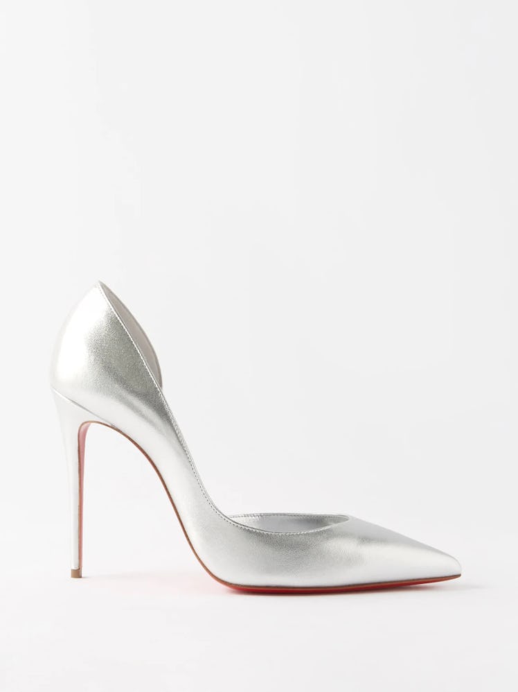 Iriza 100 Metallic-Leather D'Orsay Pumps