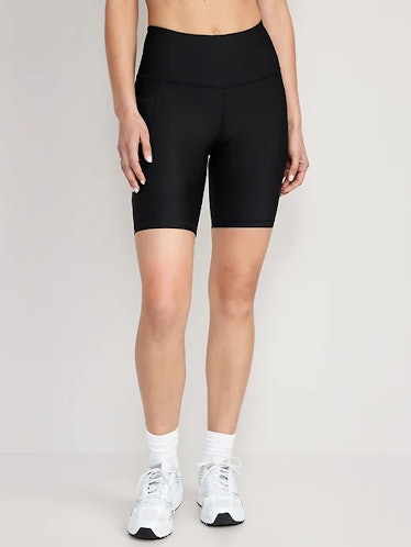 old navy High-Waisted PowerSoft Side-Pocket Biker Shorts