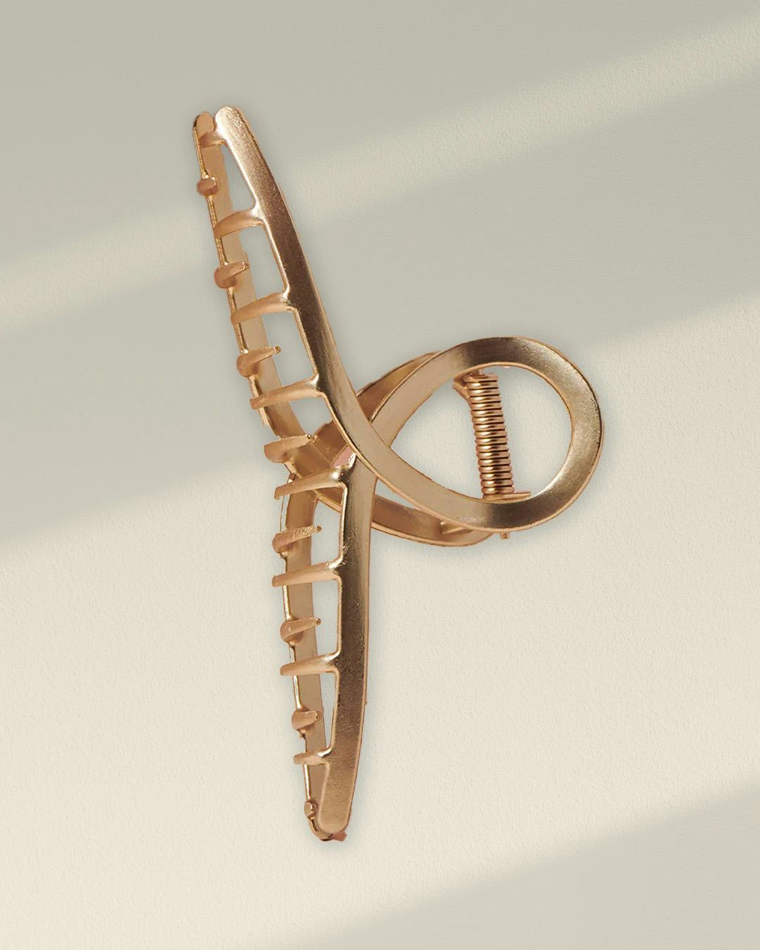 Gold Loop Claw Clip