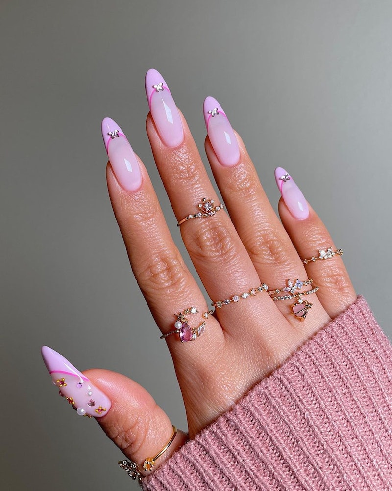 If you're looking for classy pink nail ideas, balletcore manicures are the move.