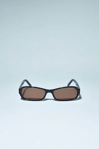 Juno Black Rectangular Sunglasses