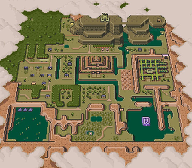 A Link to the Past Dark World map