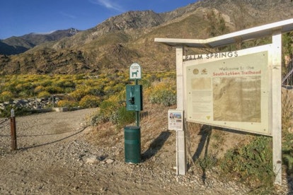 The start of the South Lykken Trail in Palm Springs.