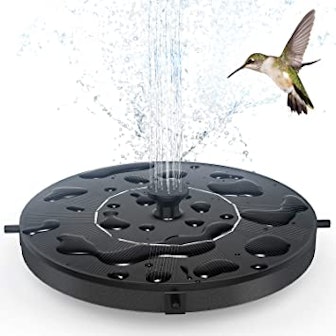 Reduce stagnant water in your yard with this solar powered water fountain that can be used in bird b...