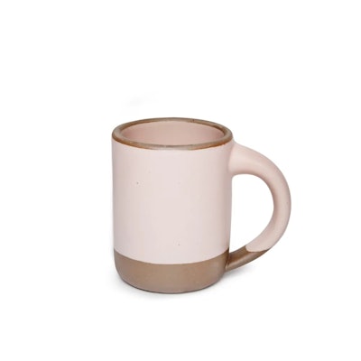 Mother's Day gifts for mother-in-law who love coffee: a porcelain mug in blush pink
