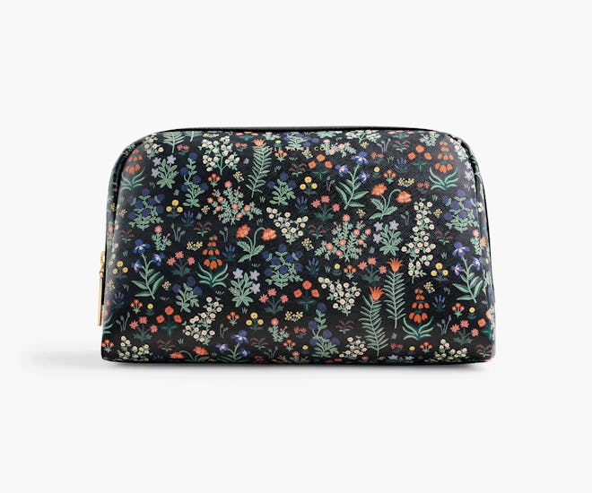 Mother's Day gifts for mother-in-law who likes to travel: a pretty cosmetics pouch with floral print