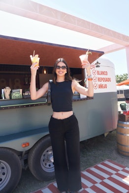 Kendall Jenner at the Revolve Festival during Coachella Weekend 1. 