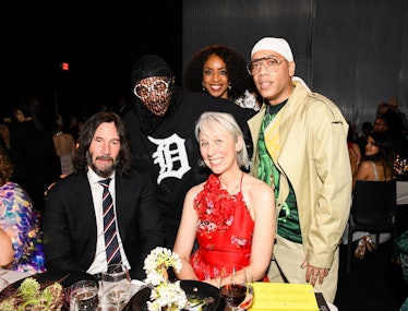 Keanu Reeves, Moodymann, Alexandra Grant, and Carl Craig at the MOCA 2023 Gala. Photograph by Owen K...