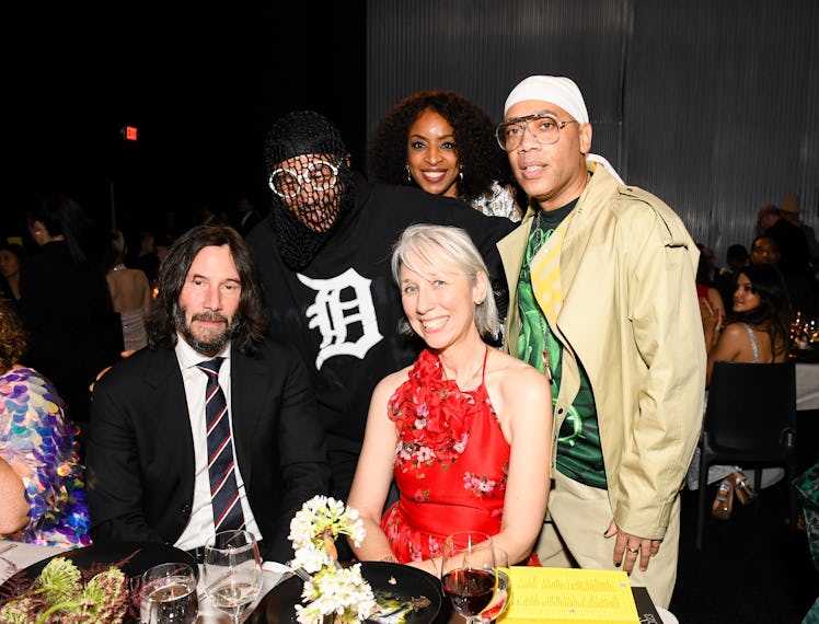 Keanu Reeves, Moodymann, Alexandra Grant, and Carl Craig at the MOCA 2023 Gala. Photograph by Owen K...