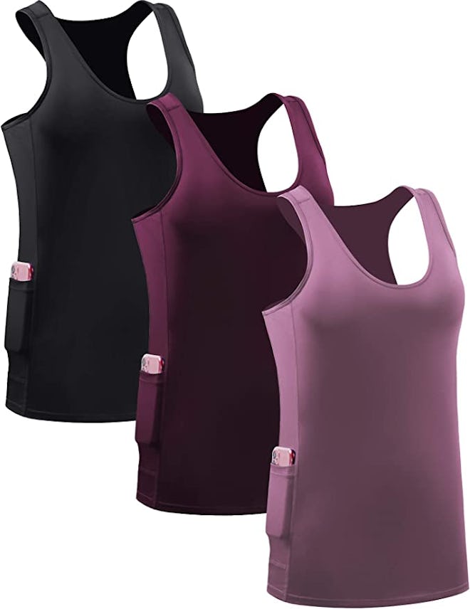 NELEUS Running Racerback Workout With Pockets