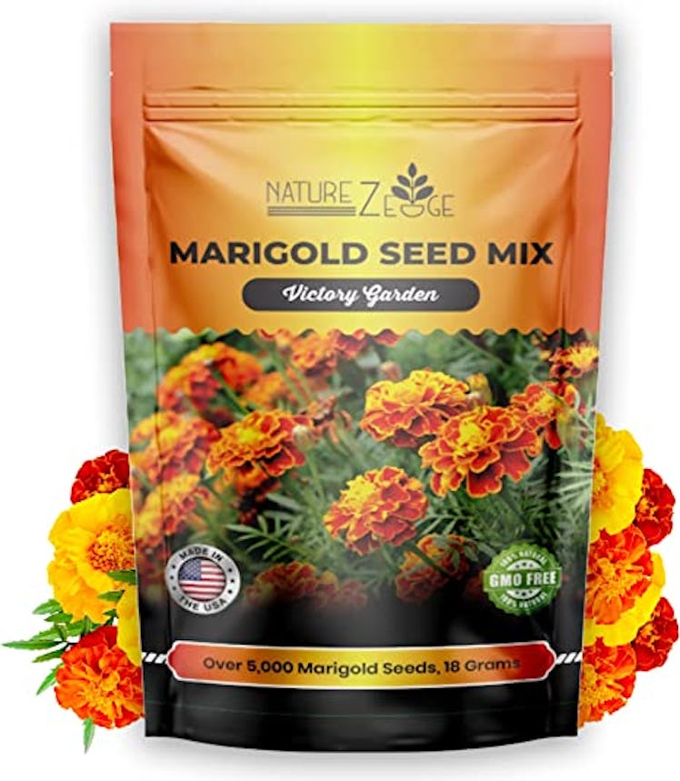 Use these marigold seeds to help pollinate your garden and practice integrated pest management.