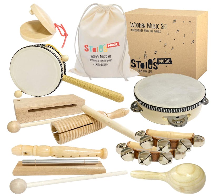 Stoie's International Wooden Music Set (10 Pieces)