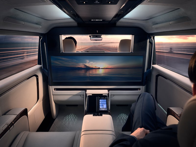 The 2024 Lexus LM Has a Gigantic 48-Inch Display for Watching Movies