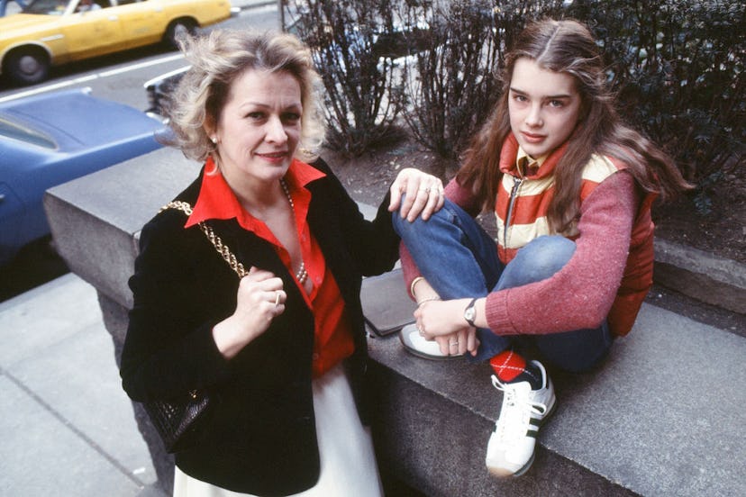 A young Brooke Shields and her mother, Teri, in 1978.
