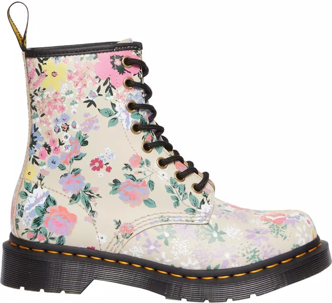 Floral Mashup Backhand Boots