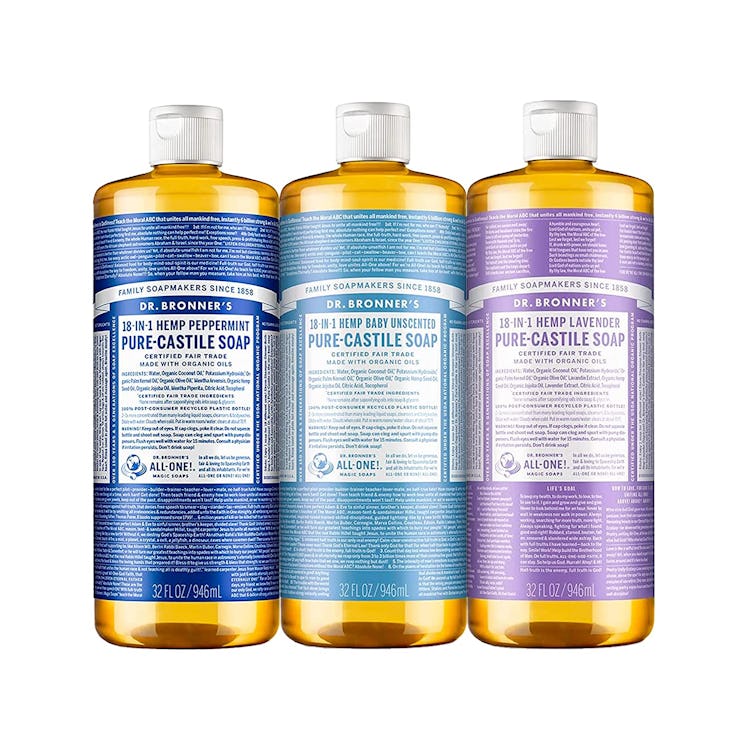 Dr. Bronner's Pure-Castile Liquid Soap (3-Pack)