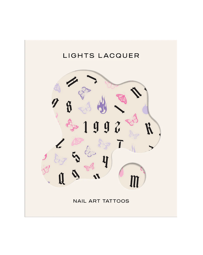 Lights Lacquer metamorphosis nail art tattoos