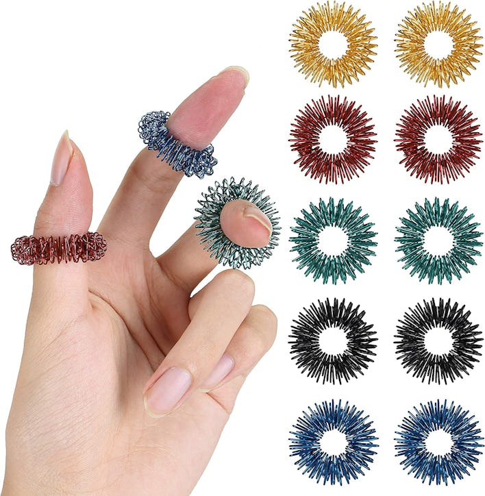 Mr. Pen- Spiky Sensory Rings (10-Pack)