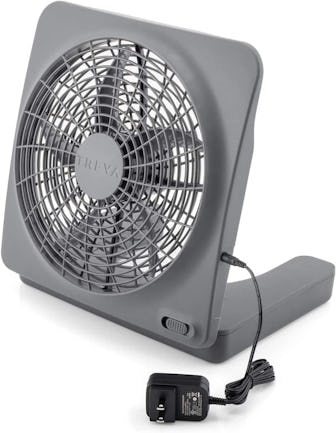 Treva 10-Inch Portable Desktop Air Circulation Battery Fan