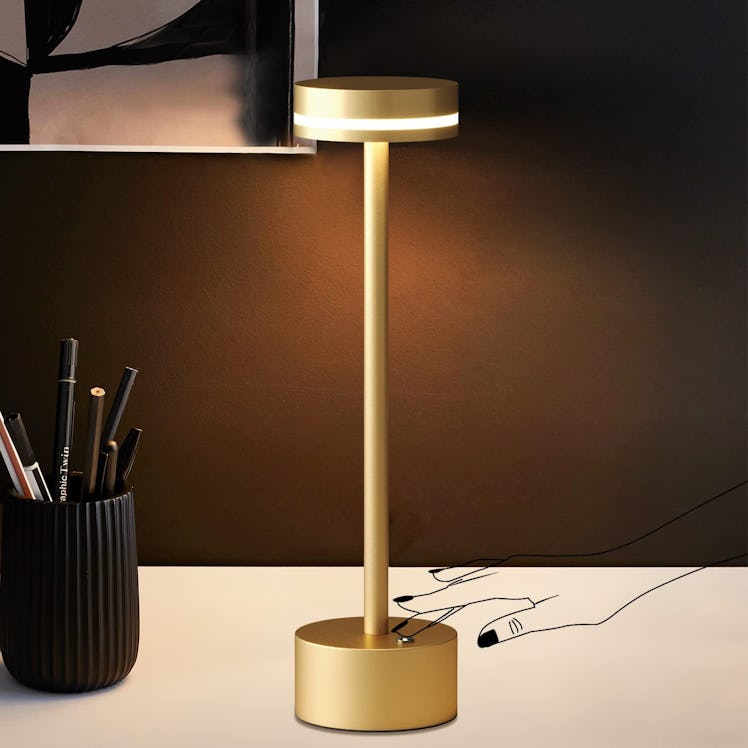 Funtaphanta Modern LED Rechargeable Cordless Table Lamp with Touch Sensor