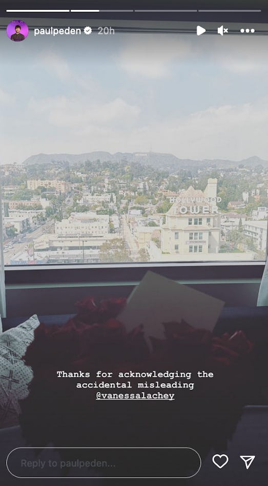 Paul Peden's Instagram post after the 'Love Is Blind' reunion. Screenshot via Instagram