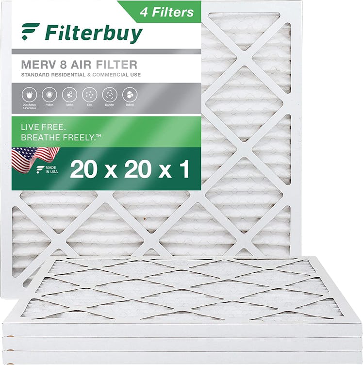 Filterbuy HVAC AC Furnace Air Filters (4-Pack)