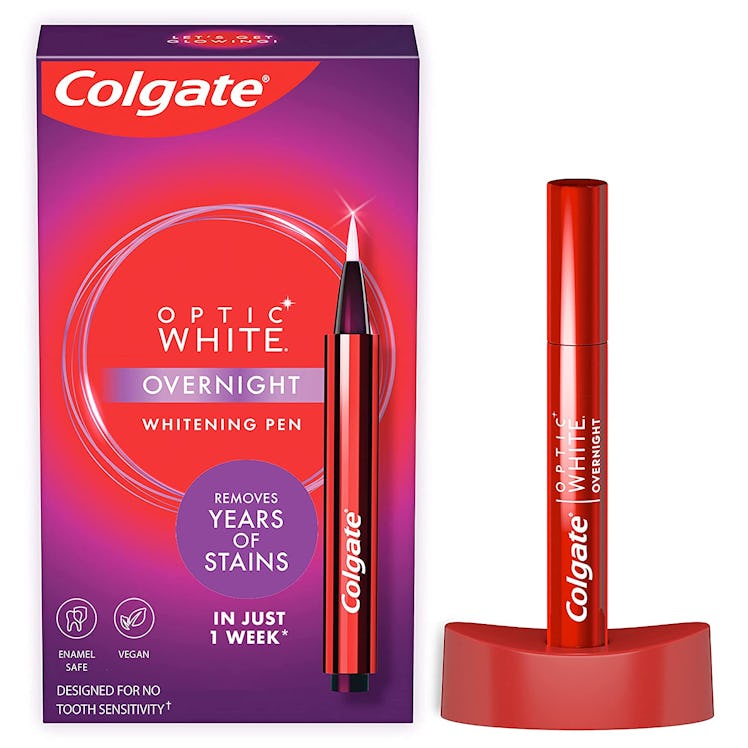 Colgate optic white overnight teeth whitening pen is the best teeth whitening pen for nighttime use