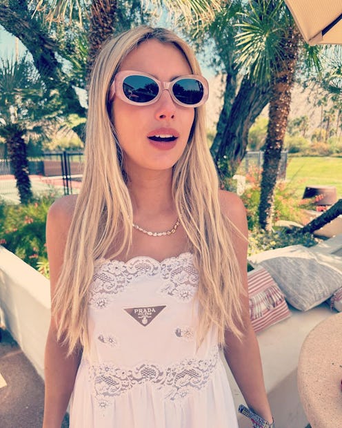 Emma Roberts cow print bikini