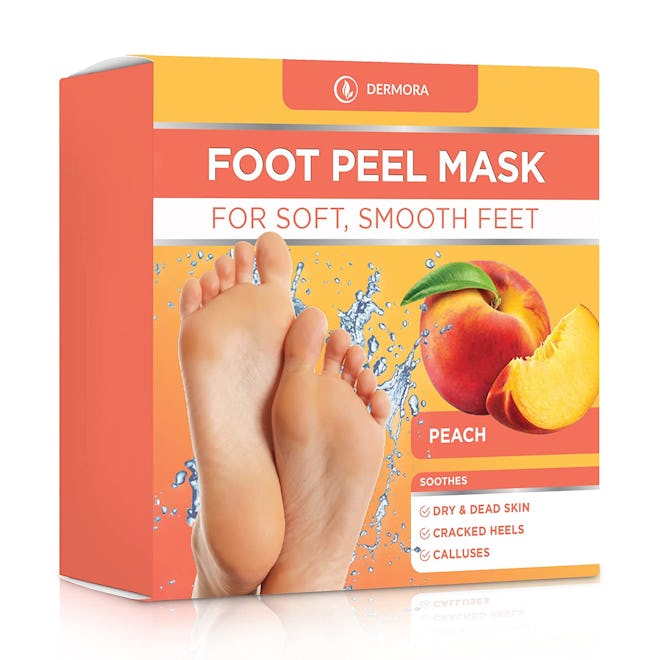 DERMORA Exfoliating Foot Peel Mask (4-Pack)