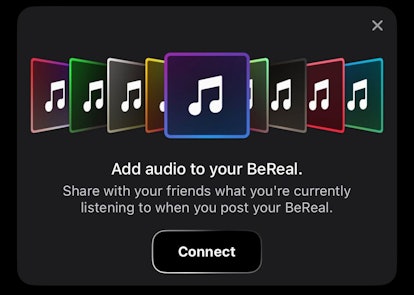BeReal's new music feature lets you share what you're listening to.