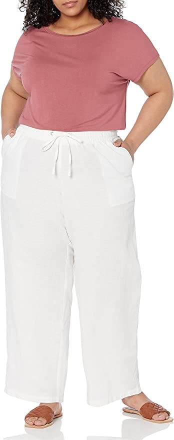 Amazon Essentials Linen Blend Drawstring Pants